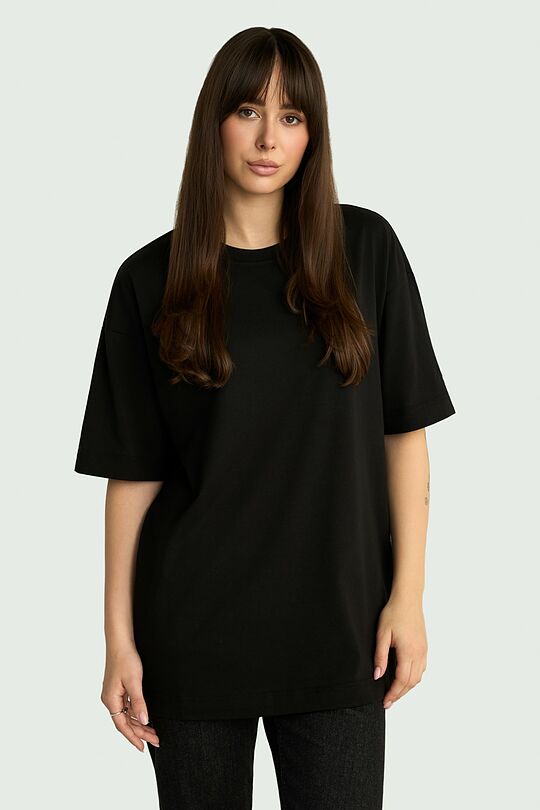 Unisex short-sleeve cotton T-shirt "Flag" 2 | BLACK | Audimas
