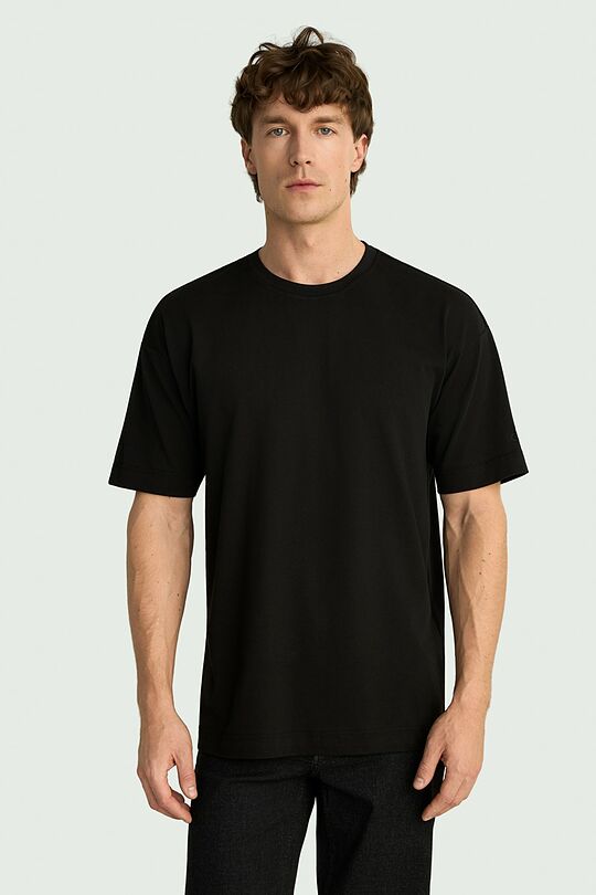Unisex short-sleeve cotton T-shirt "Flag" 4 | BLACK | Audimas