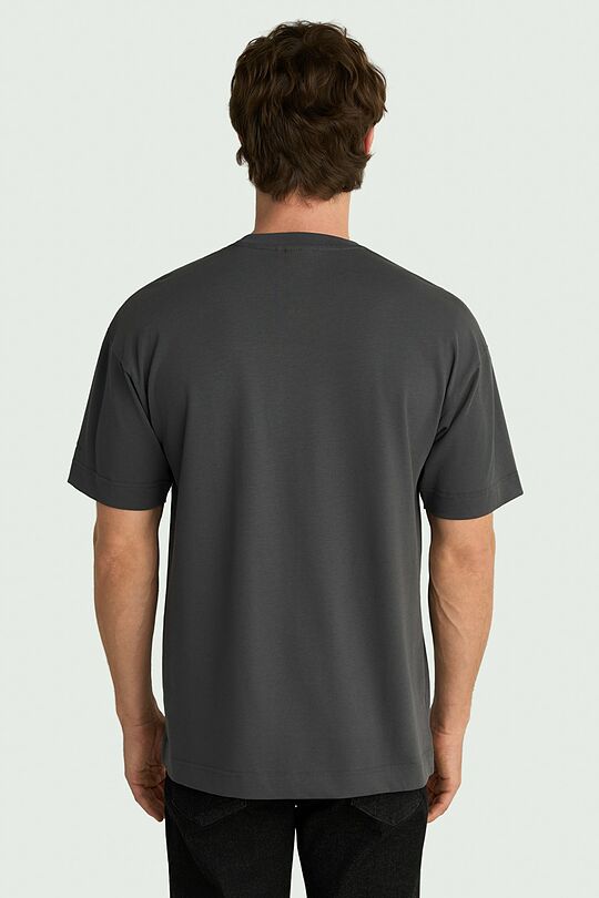 Unisex short-sleeve cotton T-shirt "Sunflower" 3 | DARK GREY | Audimas