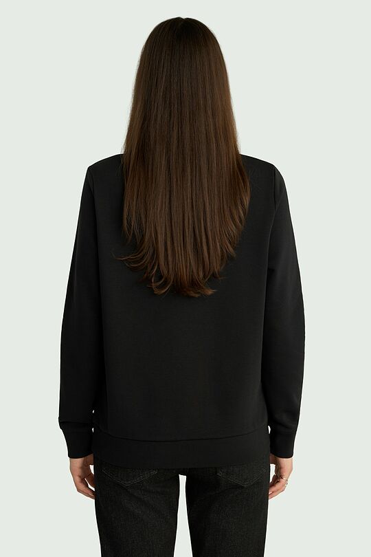 Women's cotton sweatshirt "Till Victory" 3 | BLACK | Audimas