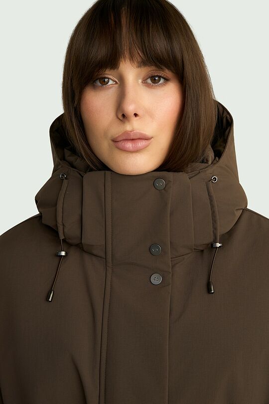 Pūkinė striukė 6 | BROWN | Audimas