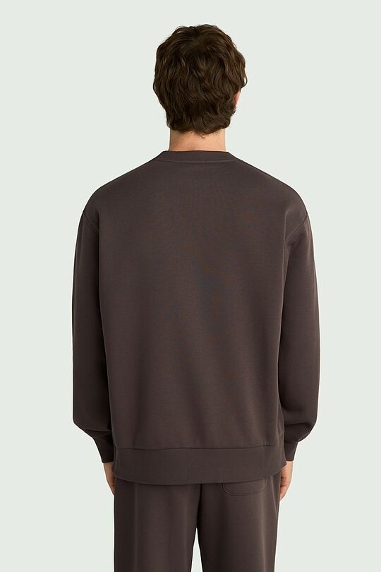 Oversized cotton fleece sweatshirt 2 | BROWN | Audimas