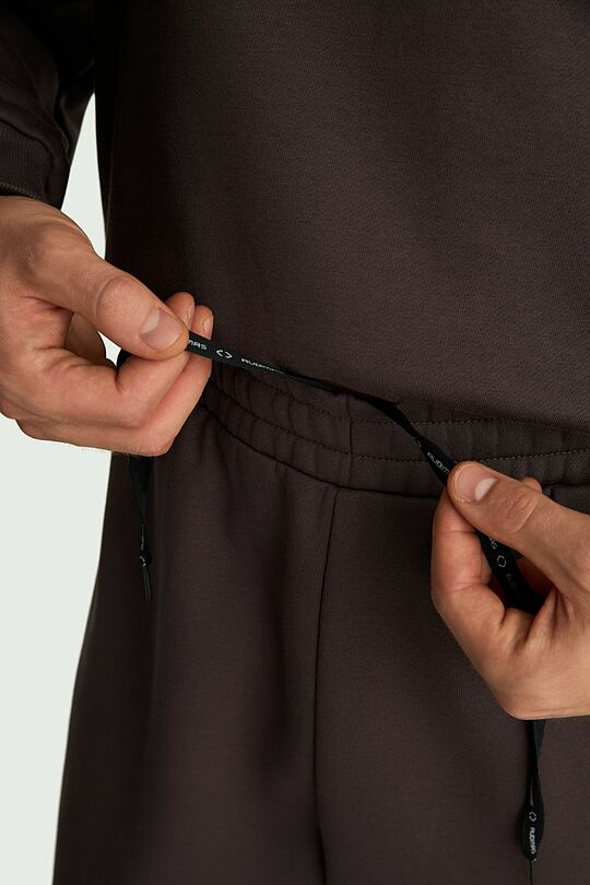 Cotton fleece sweatpants 5 | BROWN | Audimas