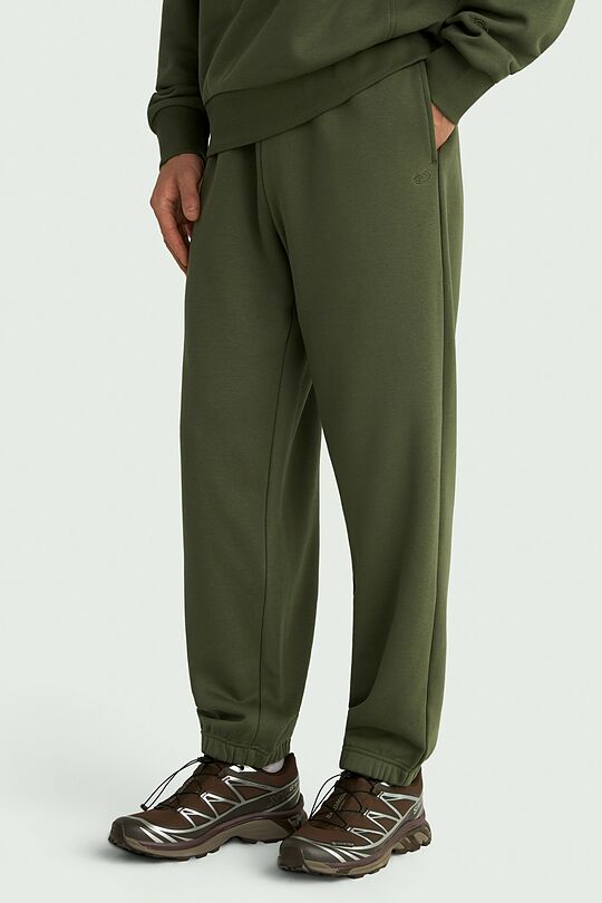 Cotton fleece sweatpants 2 | Green | Audimas