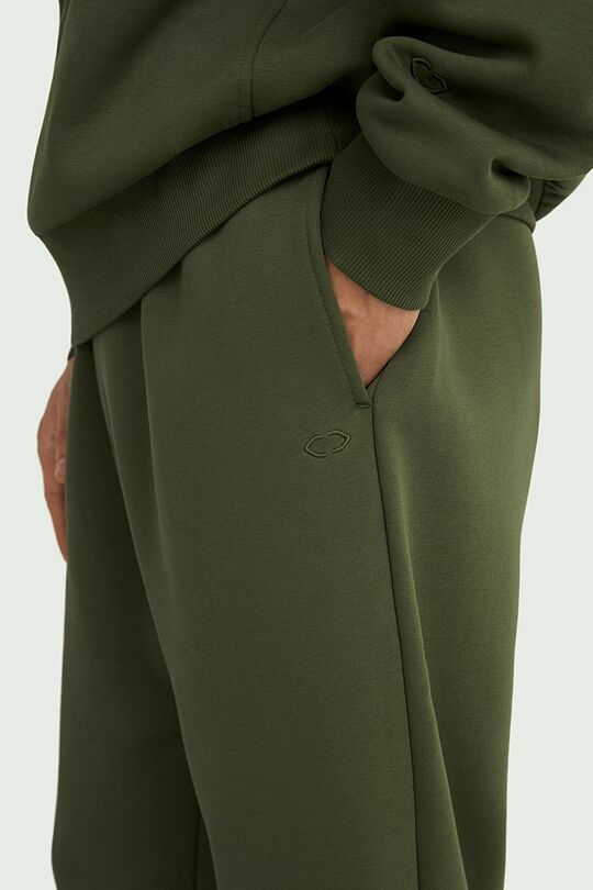 Cotton fleece sweatpants 4 | Green | Audimas