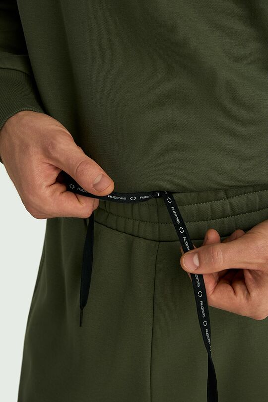 Cotton fleece sweatpants 5 | Green | Audimas