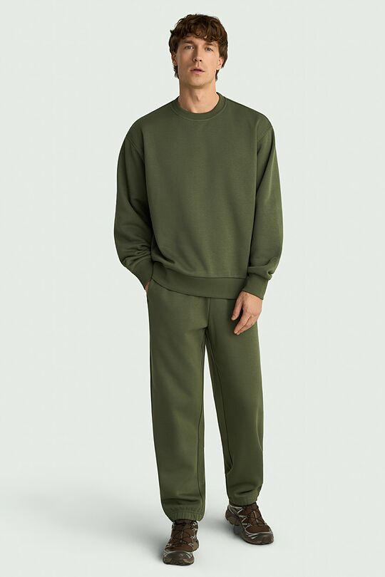 Cotton fleece sweatpants 1 | Green | Audimas