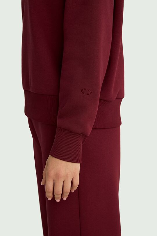 Cotton fleece sweatshirt 3 | RED | Audimas