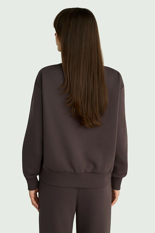 Cotton fleece sweatshirt 2 | BROWN | Audimas
