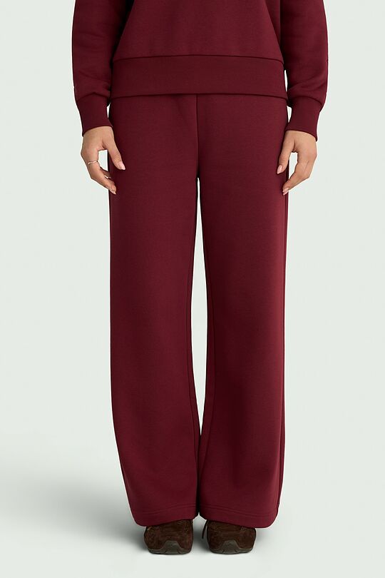 Wide cotton fleece sweatpants 2 | RED | Audimas