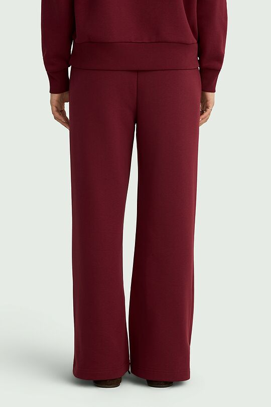 Wide cotton fleece sweatpants 3 | RED | Audimas