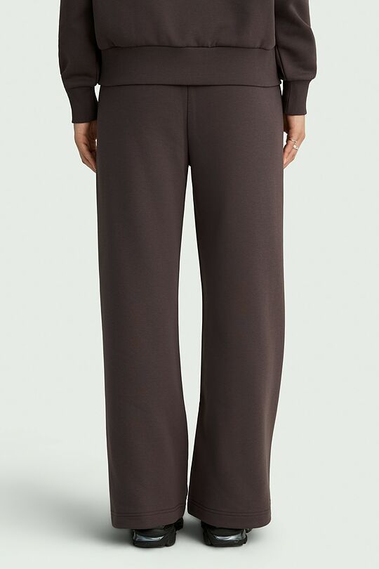 Wide cotton fleece sweatpants 3 | BROWN | Audimas