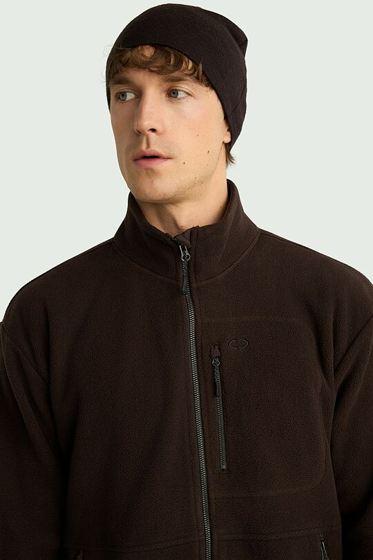 Full-zip fleece sweatshirt 3 | BROWN | Audimas