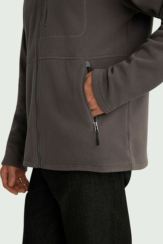 Full-zip fleece sweatshirt 4 | GREY | Audimas