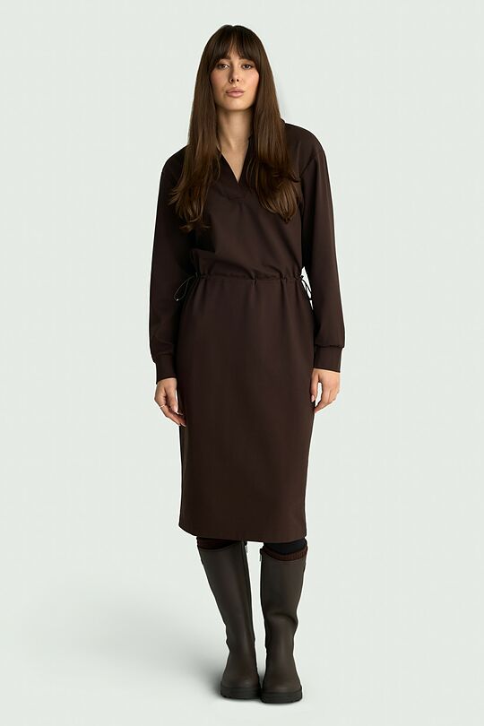 Dress with long sleeves 1 | BROWN | Audimas