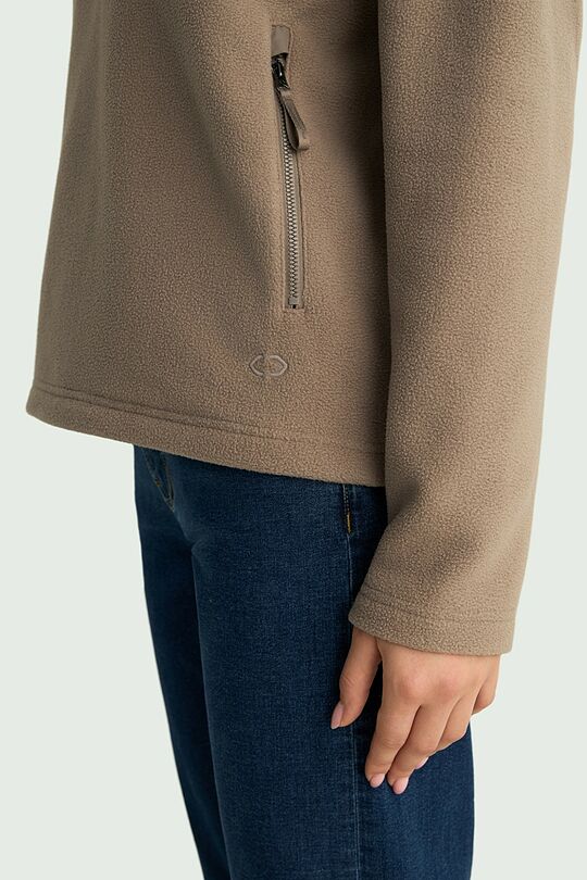 Half closure fleece sweatshirt 4 | BROWN | Audimas