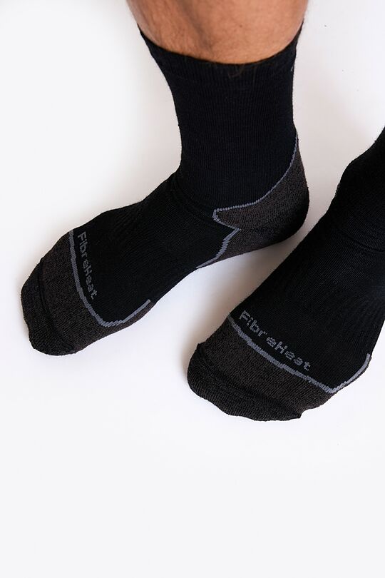 Merino wool and FibreHeat fibers socks 3 | BLACK | Audimas