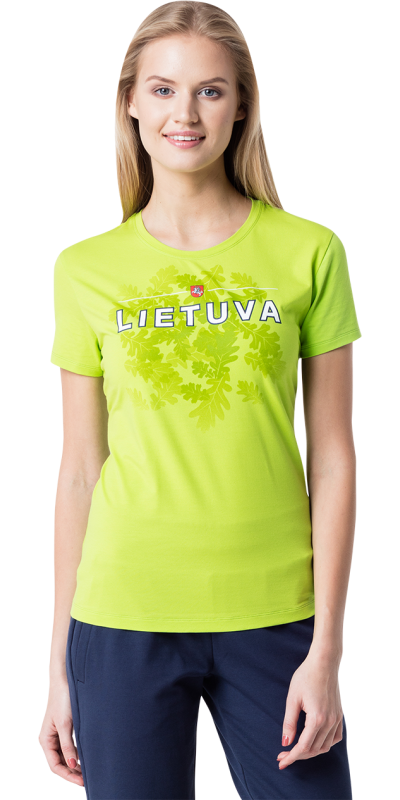 T-shirt ALESIA 1 | GREEN/ KHAKI / LIME GREEN | Audimas