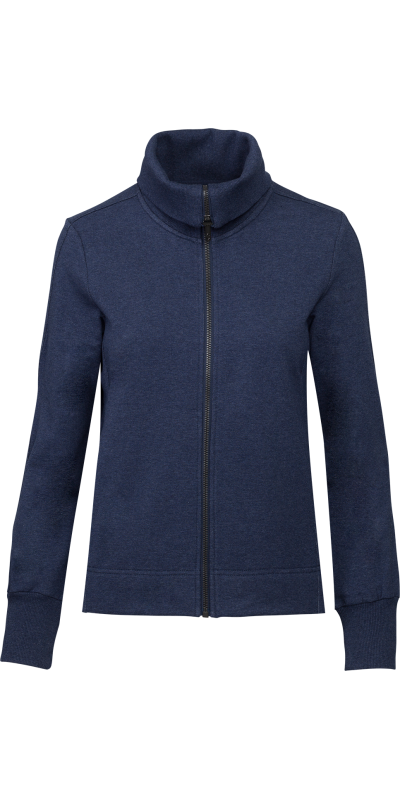 Cotton terry sweatshirt 3 | BLUE DEPTHS MELANGE | Audimas