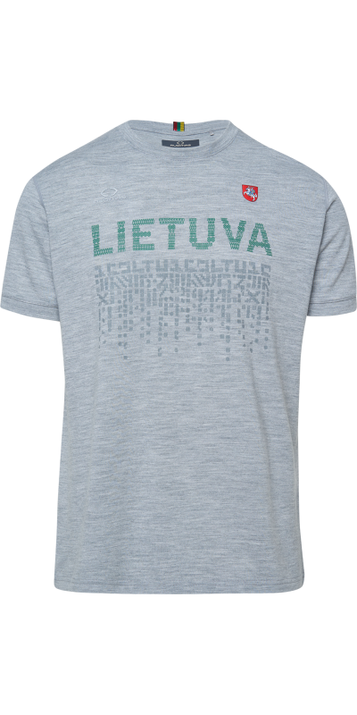 T-shirt MENDELY 3 | GREY/MELANGE | Audimas