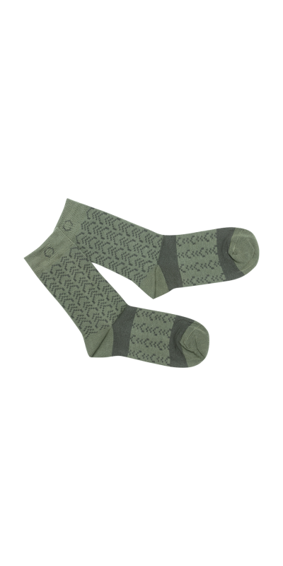 FOREST MOOD spalvingos kojinės iš medvilnės 1 | GREEN/ KHAKI / LIME GREEN | Audimas