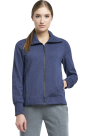 Cotton terry sweatshirt 1 | BLUE DEPTHS MELANGE | Audimas