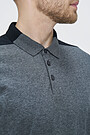 Cotton polo shirt 3 | GREY/MELANGE | Audimas