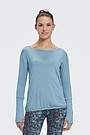 Yoga long sleeve tee 1 | BLUE | Audimas