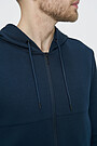 Prolonged zip-through hoodie 4 | BLUE | Audimas