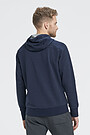 Cotton terry zip-through hoodie 2 | BLUE | Audimas
