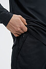 Slim fit pants with cuffs 3 | BLACK | Audimas