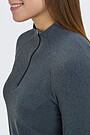 Lightweight fleece zip-through jacket 3 | GREY/MELANGE | Audimas