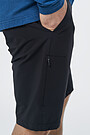 Stretch woven shorts 3 | BLACK | Audimas