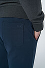 Cotton terry slim fit sweatpants 3 | BLUE | Audimas