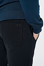 Cotton terry slim fit sweatpants 4 | BLACK | Audimas