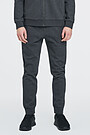 Pique cotton regular fit sweatpants 1 | BLACK | Audimas