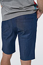 Regular fit stretch denim shorts 4 | BLUE | Audimas