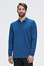 Long sleeve polo shirt 1 | BLUE | Audimas
