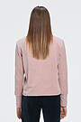 Cotton velour half-zip jumper 2 | RED/PINK | Audimas