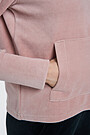 Cotton velour half-zip jumper 4 | RED/PINK | Audimas