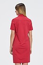 Modal tricot polo dress 2 | RED/PINK | Audimas