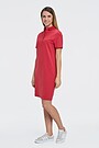 Modal tricot polo dress 4 | RED/PINK | Audimas