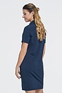 Modal tricot polo dress 2 | BLUE | Audimas