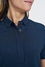 Modal tricot polo dress 3 | BLUE | Audimas