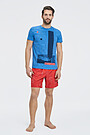 Medium length beach shorts 4 | YELLOW/ORANGE | Audimas