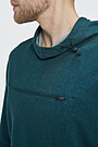 Modal tricot hoodie 4 | GREEN/ KHAKI / LIME GREEN | Audimas