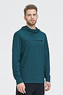 Modal tricot hoodie 1 | GREEN/ KHAKI / LIME GREEN | Audimas