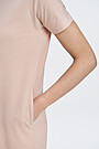 Lightweight cotton jersey tee dress 3 | RED/PINK | Audimas