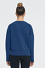 Viscose interlock tricot zip-thought jacket 2 | BLUE | Audimas