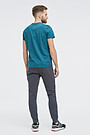 Cotton interlock tricot slim fit sweatpants 5 | GREY/MELANGE | Audimas